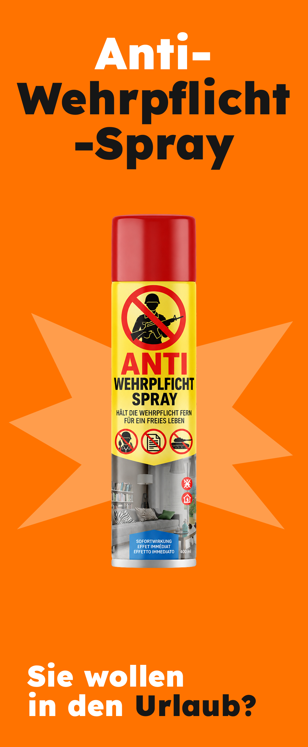 Satirische Anzeige